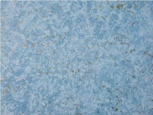 I'm an elegant gold feather medium over a white feather medium on a blue background.